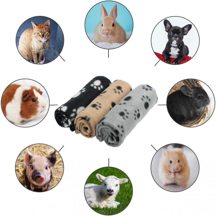 COPERTA PLAID IN PILE COPRIDIVANO ANIMALI COPRI SEDILE AUTO PER CANI GATTI 60X60