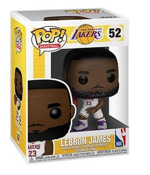Funko Pop! NBA Los Angeles Lakers - (52) LeBron James White Jersey Away 9 cm
