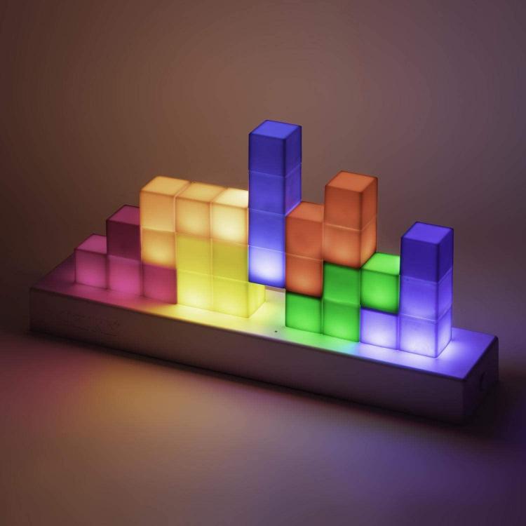 Paladone Tetris Icons Lampe Mehrfarbig Kunststoff 3D Gaming Modern LED RGB