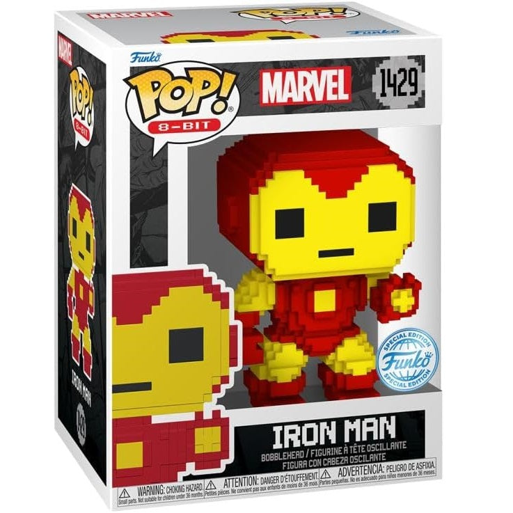 Funko Pop ! 8-Bit - Marvel (1429) Iron Man Special Edition Vinyl Figure 9Cm