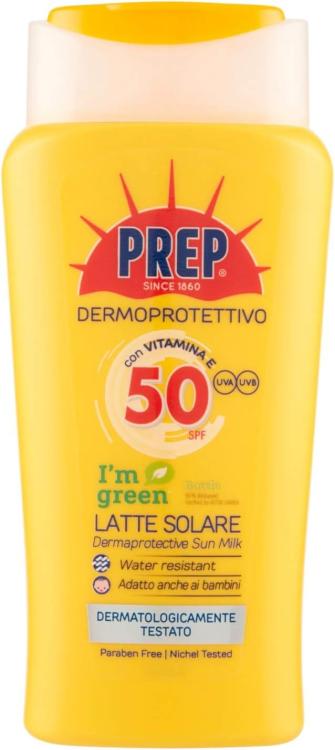 Prep - Dermoprotektive Sonnenmilch LSF 50 UVA-UVB Sonnenschutz 200ml