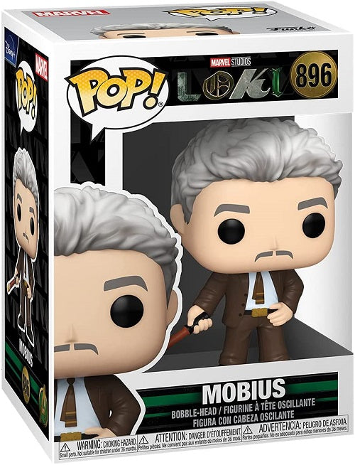 Funko Pop ! Marvel Loki (896) Mobius Figure Vinyl 9Cm Serie Tv Disney + Nuovo
