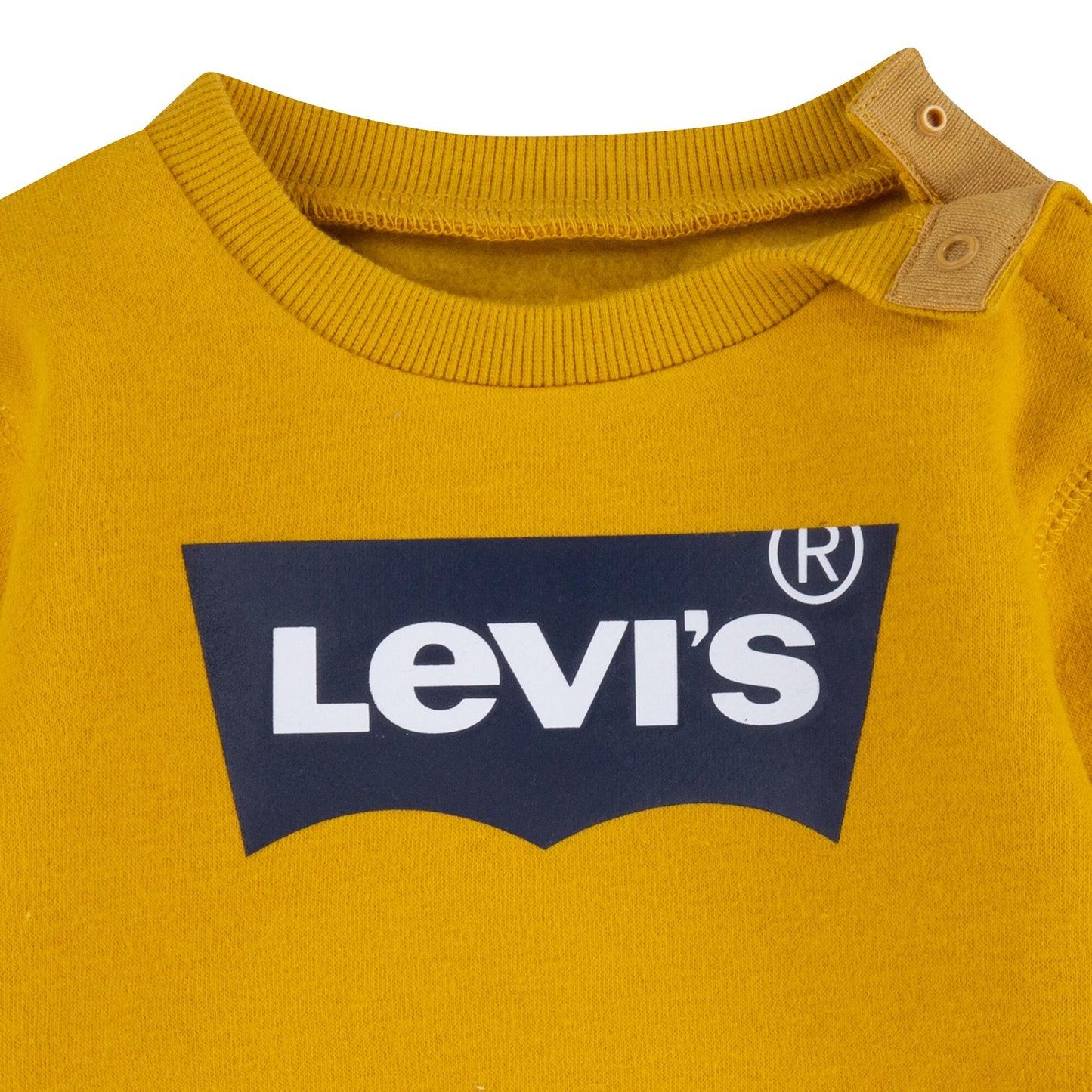 Levi's Kids Felpa da bambino Batwing Screenprint Hoodie 6E9079 Y0L giallo oro