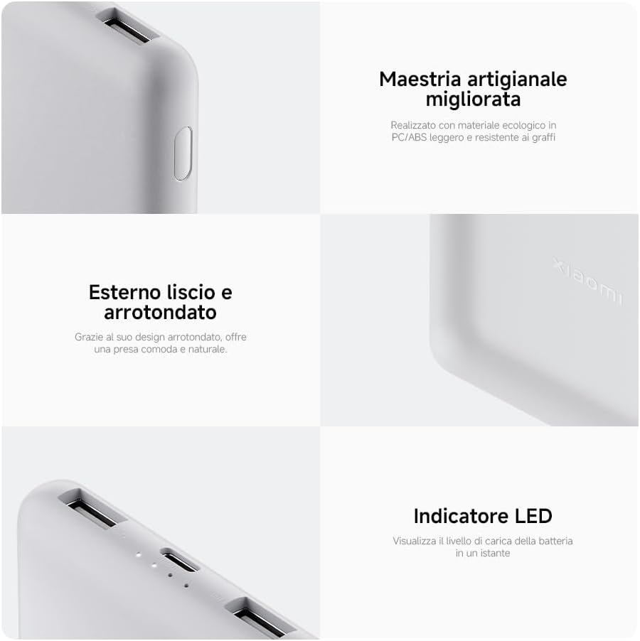 Xiaomi Powerbank 22.5w 10000mah Schnellladung Weiß Bhr9350gl Tragbar