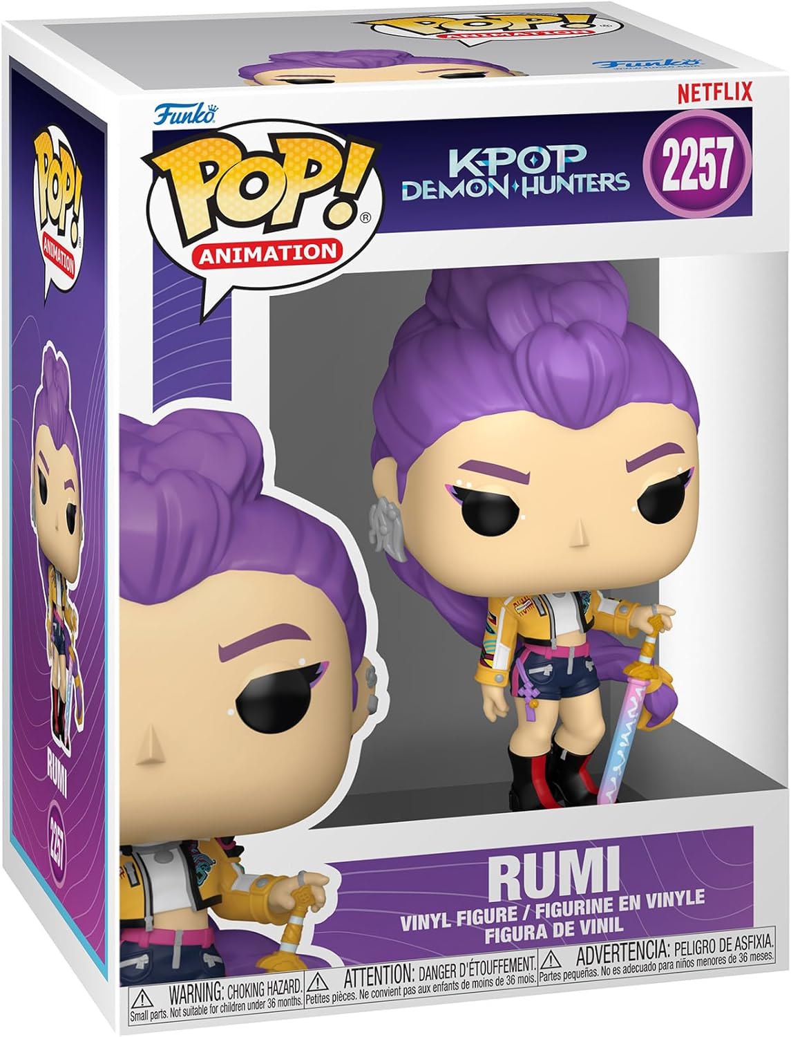 Funko Pop ! Animation KPop Demon Hunters (2257) Rumi Figure Vinyl 9cm