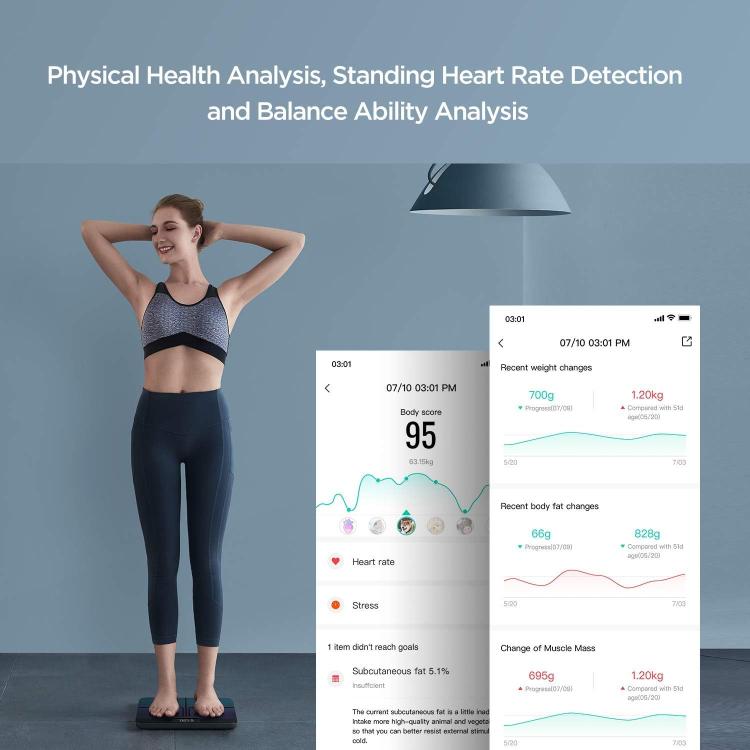 AMAZFIT SMART SCALE AURORA BLUE INTELLIGENTE BLUETOOTH-KÖRPERANALYSEWAAGE