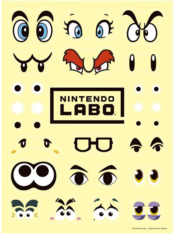 Switch Labo Set zur Personalisierung Nintendo Switch Offizielles Zubehör Aufkleber