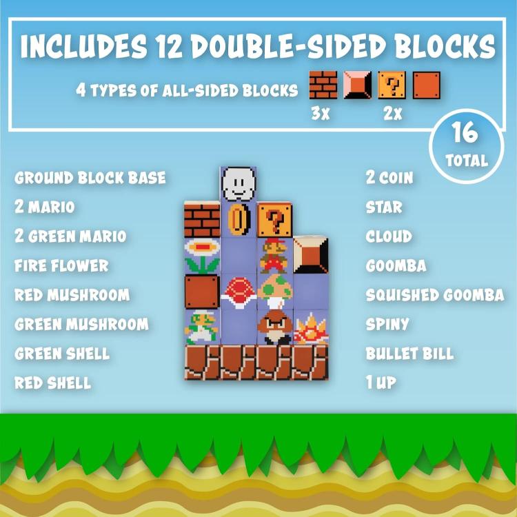 Paladone Lampada Super Mario Bros Build A Level Light Question Block Nintendo