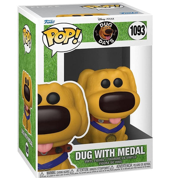 Funko Pop Disney Pixar - Dug Day 1093 Dug With Medal Vinyl-Actionfigur Statue