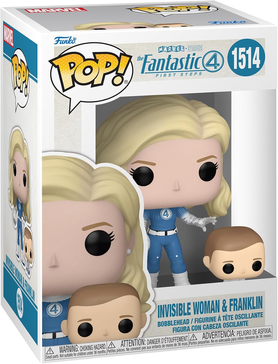 Funko Pop! Marvel Studios Fantastic 4 – (1514) Invisible Woman & Franklin Figur 9cm