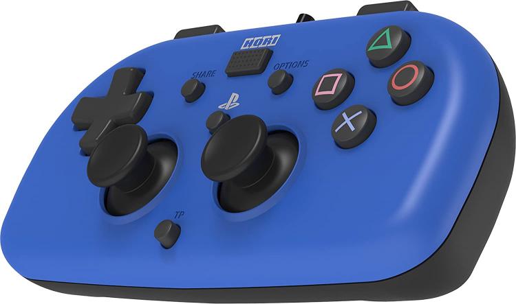 Hori Minipad PS4 kabelgebundener Controller offizieller PlayStation 4 Controller blau