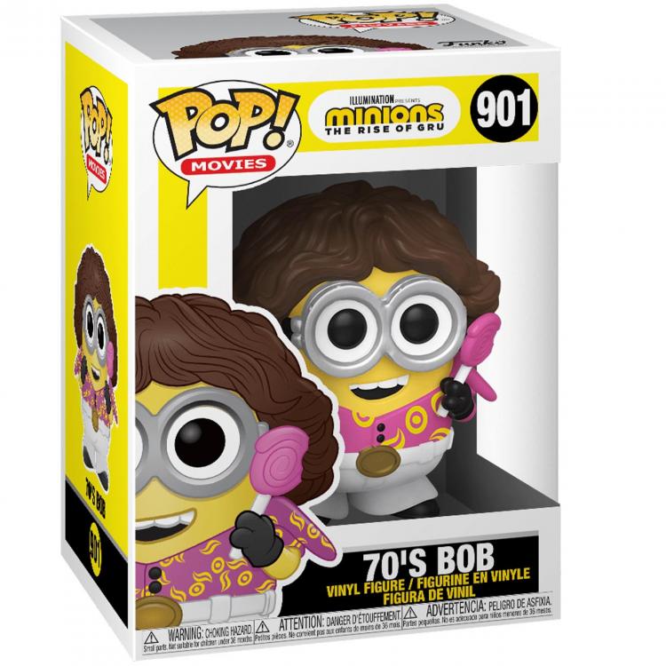 Funko Pop! Movies Minions 2 (901) '70 Bob Seventies Vinyl Figur 9Cm 70er Jahre