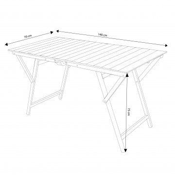 Doppelter Buchenholztisch 70 x 140 Naturfarbe