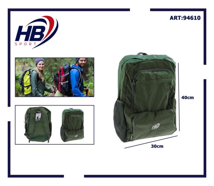 Multi-Pocket Rucksack für Damen und Herren, große Tasche, Reisen, Sport, Schule, Arbeit, PC | Grün