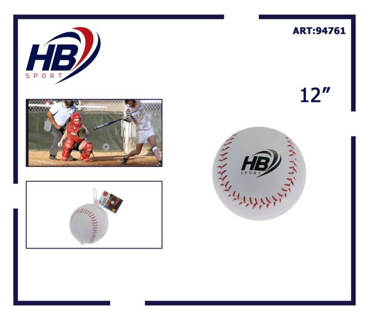 Softball / Baseball - 12 Zoll Ball zum Training mit Schläger und Handschuh