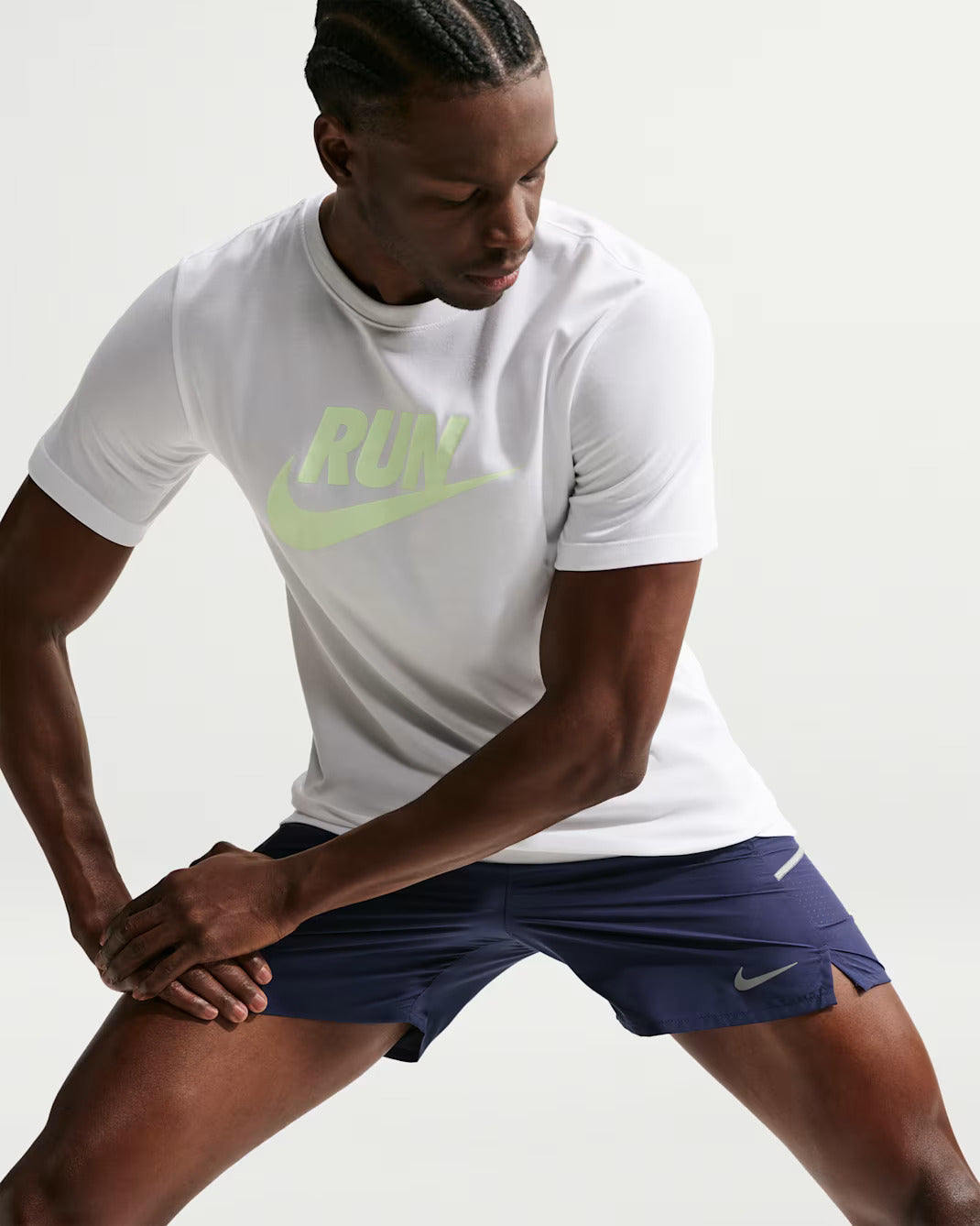 Nike Miler pantaloncino uomo da running Dri-FIT con slip integrati 13 cm IF2060-410 blu