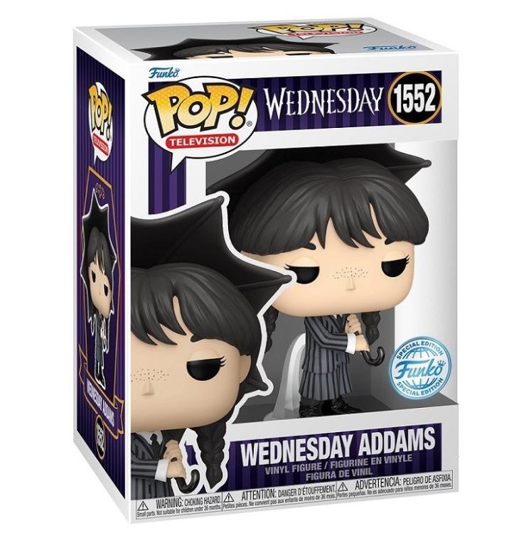 Funko Pop! TV Wednesday – (1552) Wednesday mit Regenschirm Figur Mittwoch Special