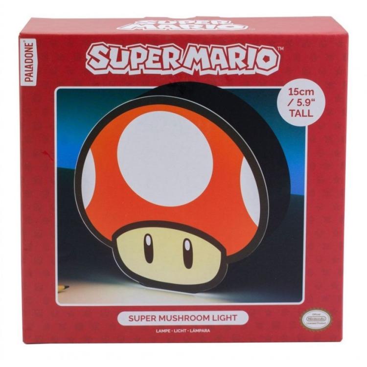 Paladone 3D Super Mario Pilzlampe Nachtlicht Gadget