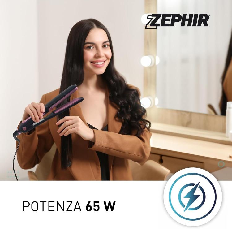 Zephir Haarglätter Breite Keramik Glatt Und Kreppeisen 2In1 Glättend Zhb742