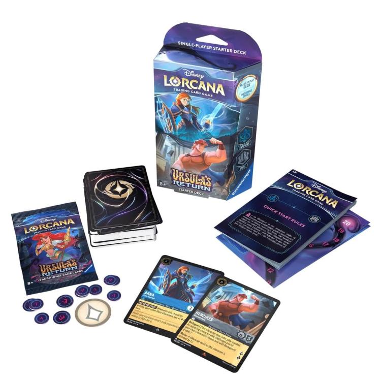 Disney Lorcana "Ursula'S Return" Display 8St Starter Deck Rückkehr von Ursula Eng
