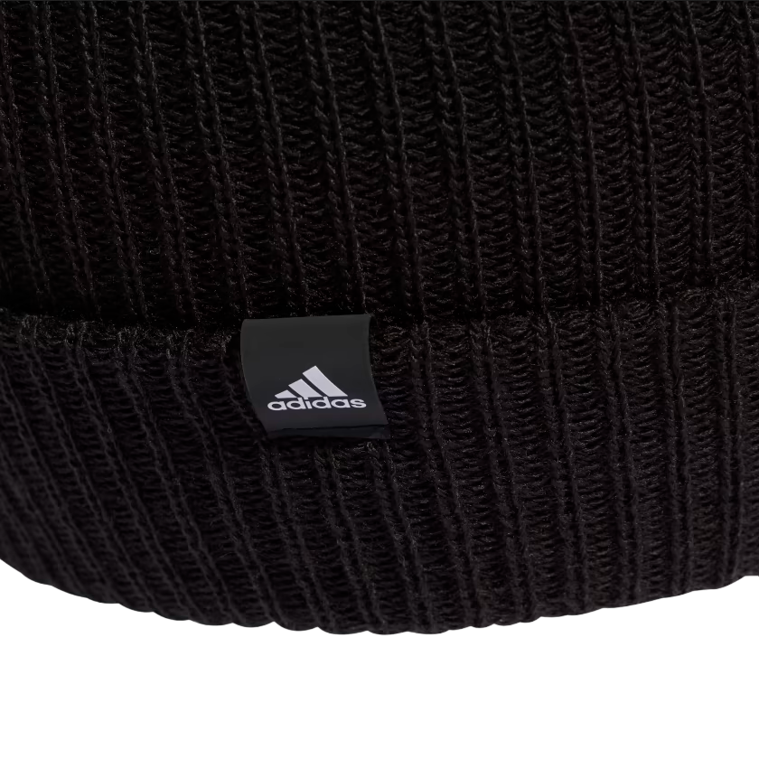 Adidas Cappello Classico IB2649 Unisex - Morbido e Caldo a Costine con Scritta Ricamata - Colore Nero
