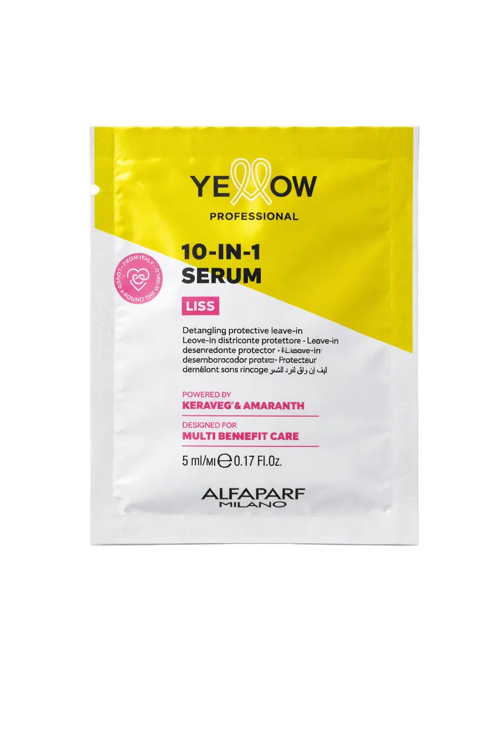 Alfaparf Milano Yellow Professional 10 In 1 Serum Liss Monodose 5 ml