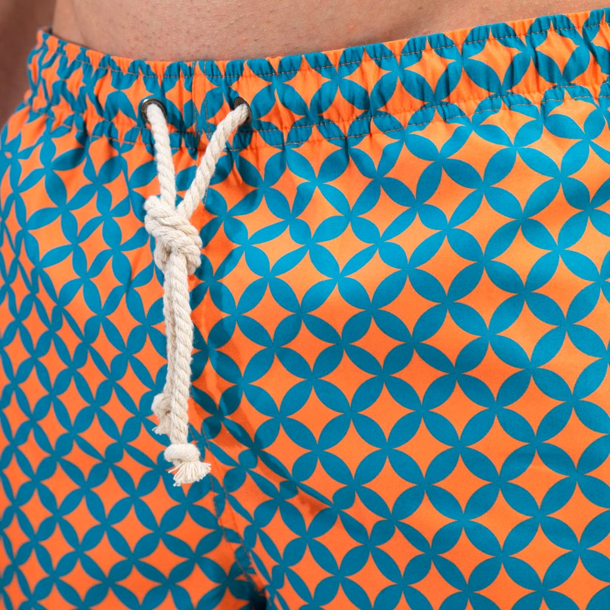 Men's Sustainable Swim Shorts - Amalfi Orange