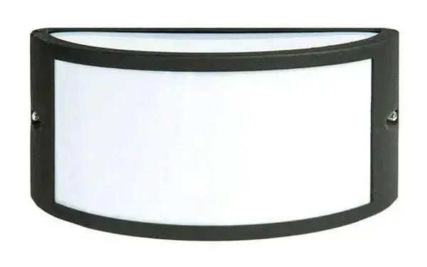 Lampada da parete in nero per esterni con portalampada E27 IP44