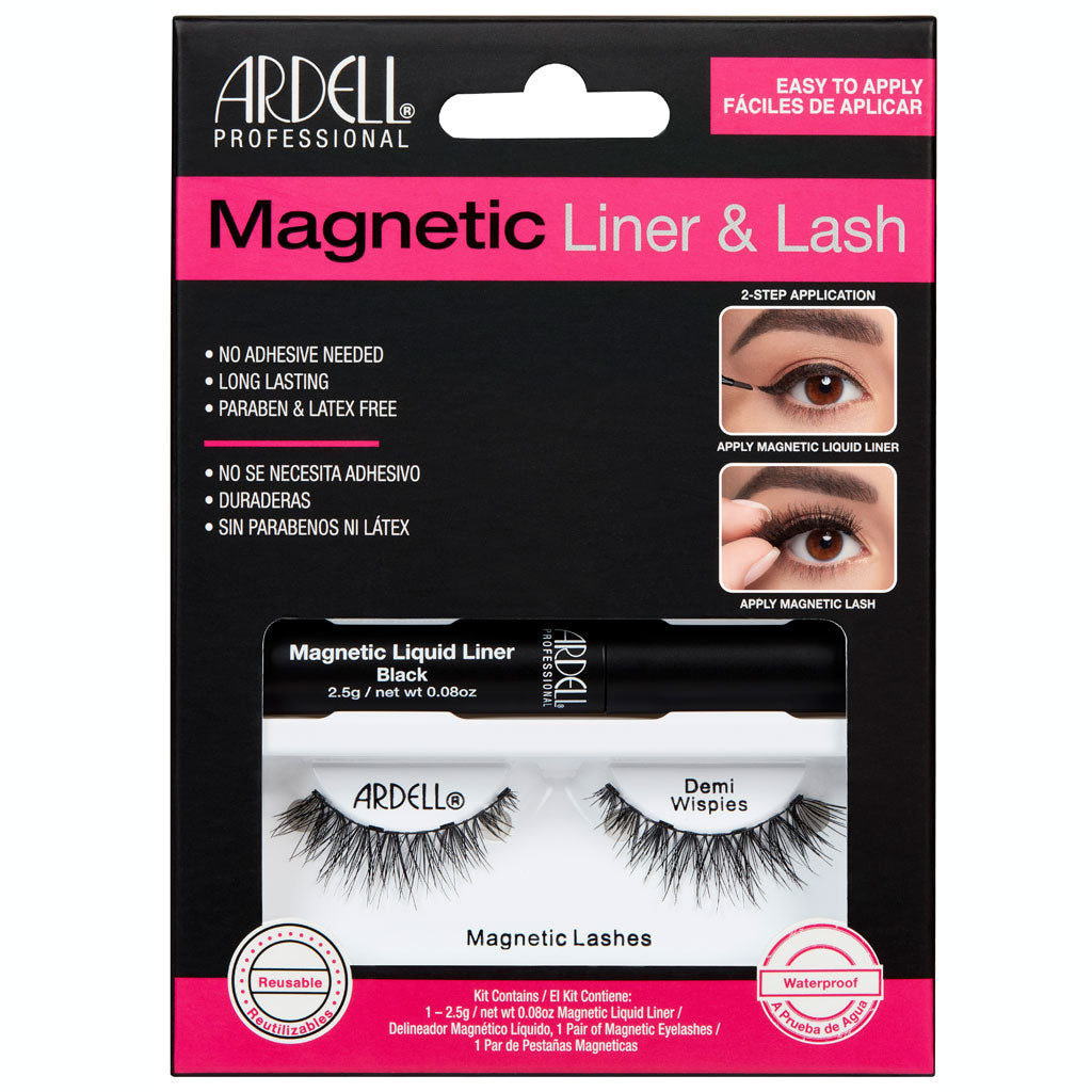 Ardell Magnetisches Wimpernkit Demi Wispies + Magnetischer Flüssig-Eyeliner