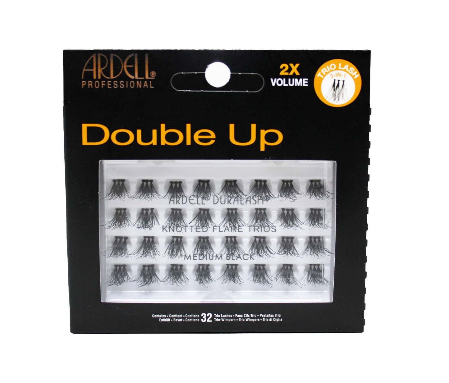Ardell Ciglia Double Up Trio Medium Black Senza Nodo