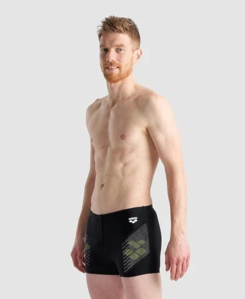 Arena costume a pantaloncino aderente da uomo con stampa 005796 561 nero