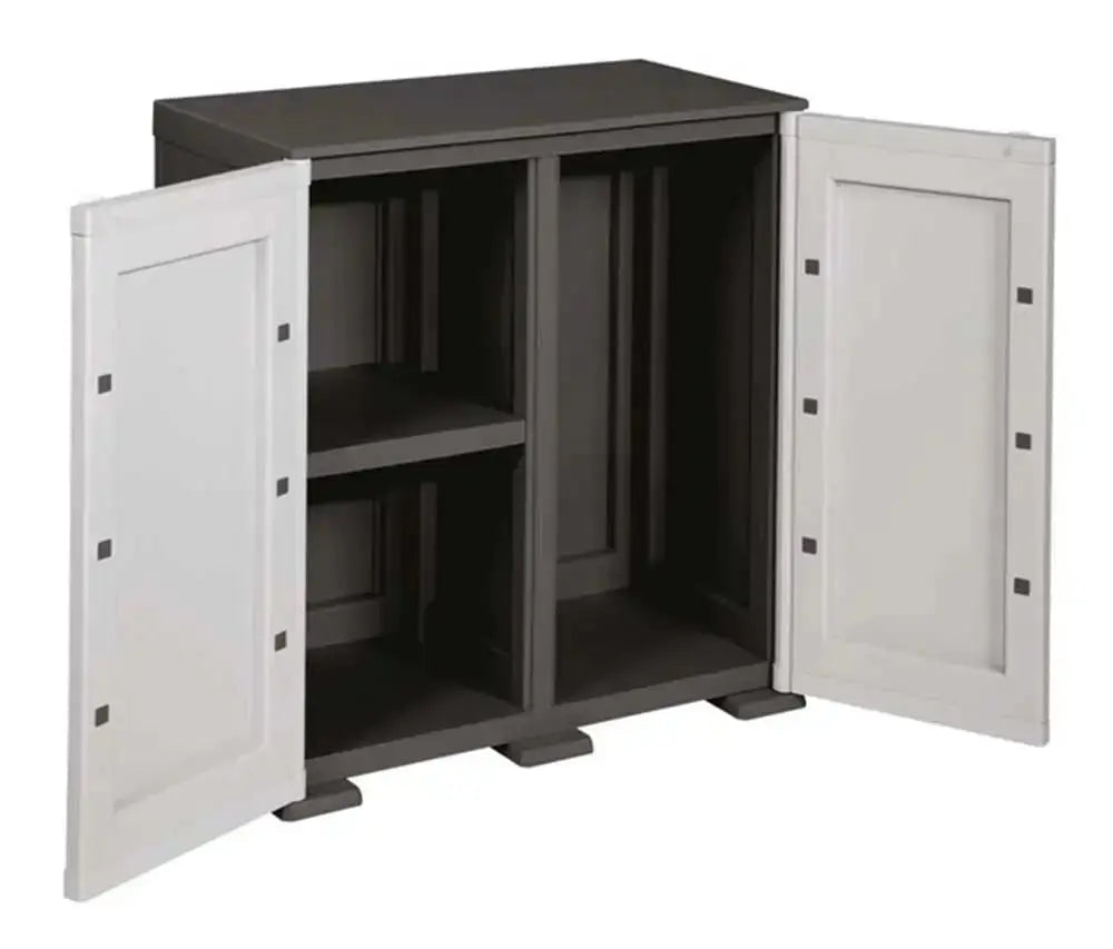 Niedriger Kunststoffschrank Tontarelli 79x43x85,5h 1 Einlegeboden + Gasflaschenfach