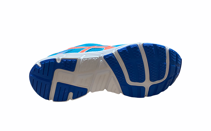 Asics Gel Zaraca 5 GS C635N 3906 - Scarpe Running Ragazzo Azzurro Arancione | 8718833845751