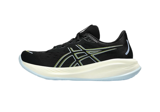 Asics scarpa da corsa da uomo Gel Cumulus 26 1011B792-006 nero-giallo