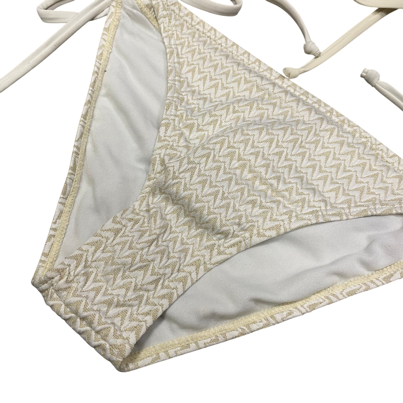 Astrolabio Costume da Bagno Due Pezzi Donna Bianco Oro - M78W 011