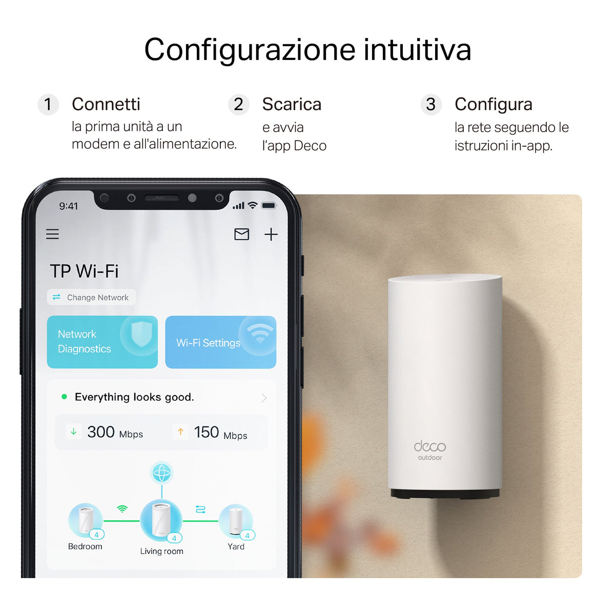 Deco BE25-Outdoor Sistema Mesh Wi-Fi 7 BE3600Mbps