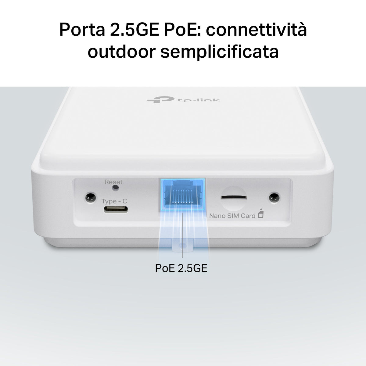 NE200-Outdoor Router 5G con SIM Esterno, Porta 2.5G, IP66, PoE (Adattatore incluso)