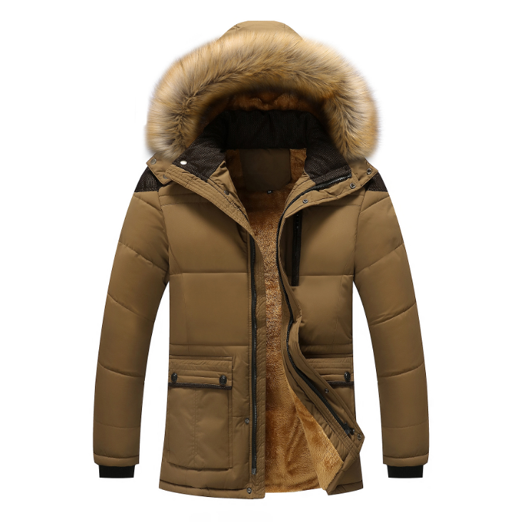 Giubbotto Winter Plus Size Men Jacket Warm Overcoat Outwear Cotton