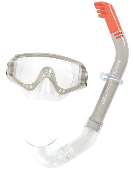 Set Snorkeling Secret Bay 14+ Anni, Maschera in Policarbonato, Boccaglio Silicone