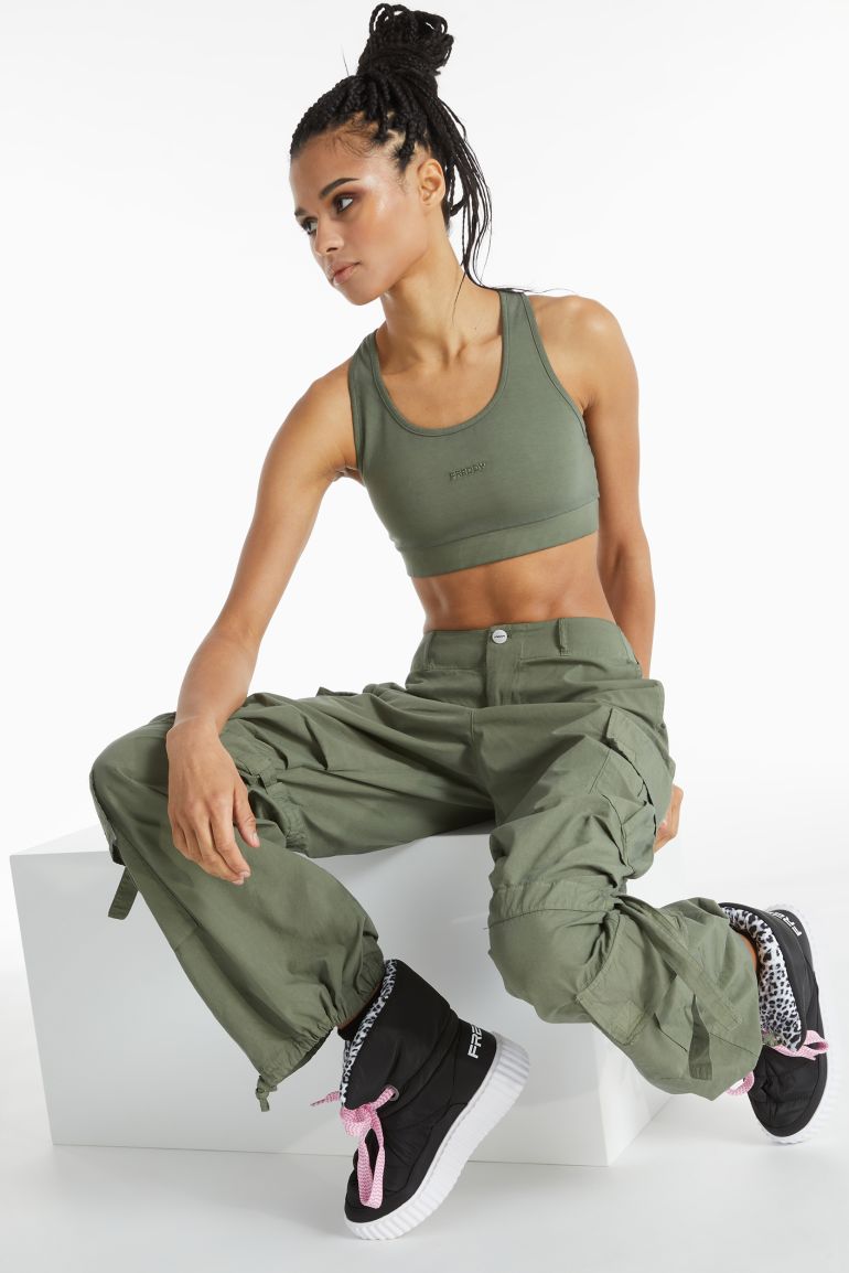 Freddy Pantalone Cargo Donna Verde Pigmentato - BRITNEYF301 V69X