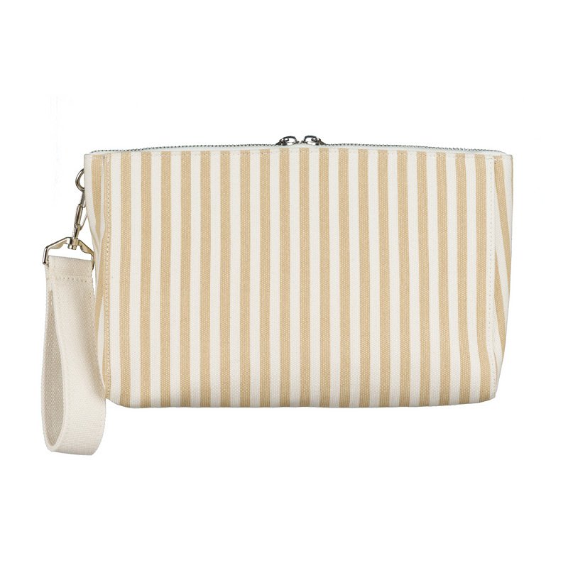 Pochette aus beigem Canvas