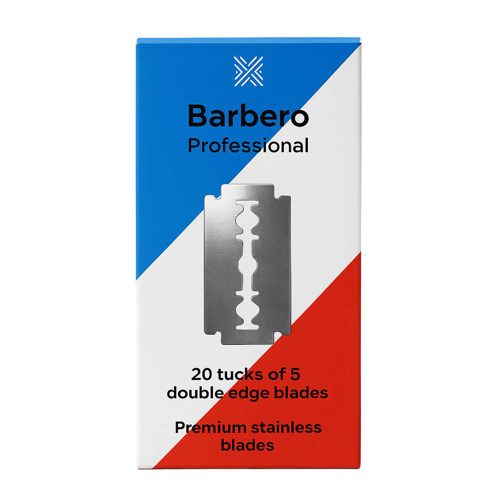 Barbero Professional Premium Stainless Blades Rasierklingen Box mit 100 Stück