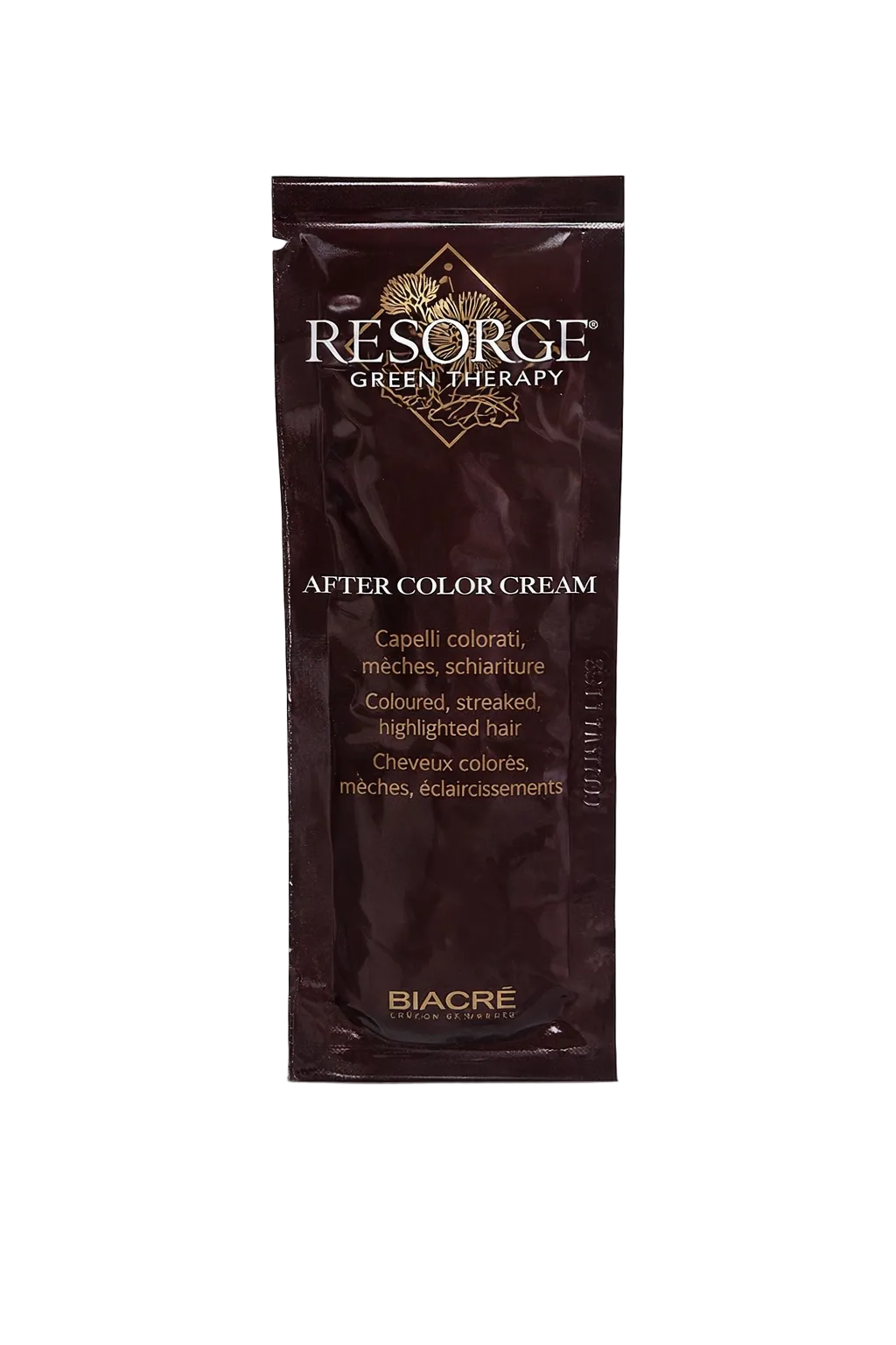 Biacré Resorge Green Therapy After Color Cream Balsamo Per Capelli Colorati, Mèches E Schiariture Monodose 10 ml