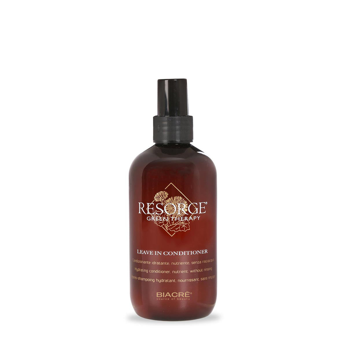 Biacré Resorge Green Therapy Leave-In Conditioner Feuchtigkeitsspendender, Pflegender Conditioner für das Haar ohne Ausspülen 250 ml