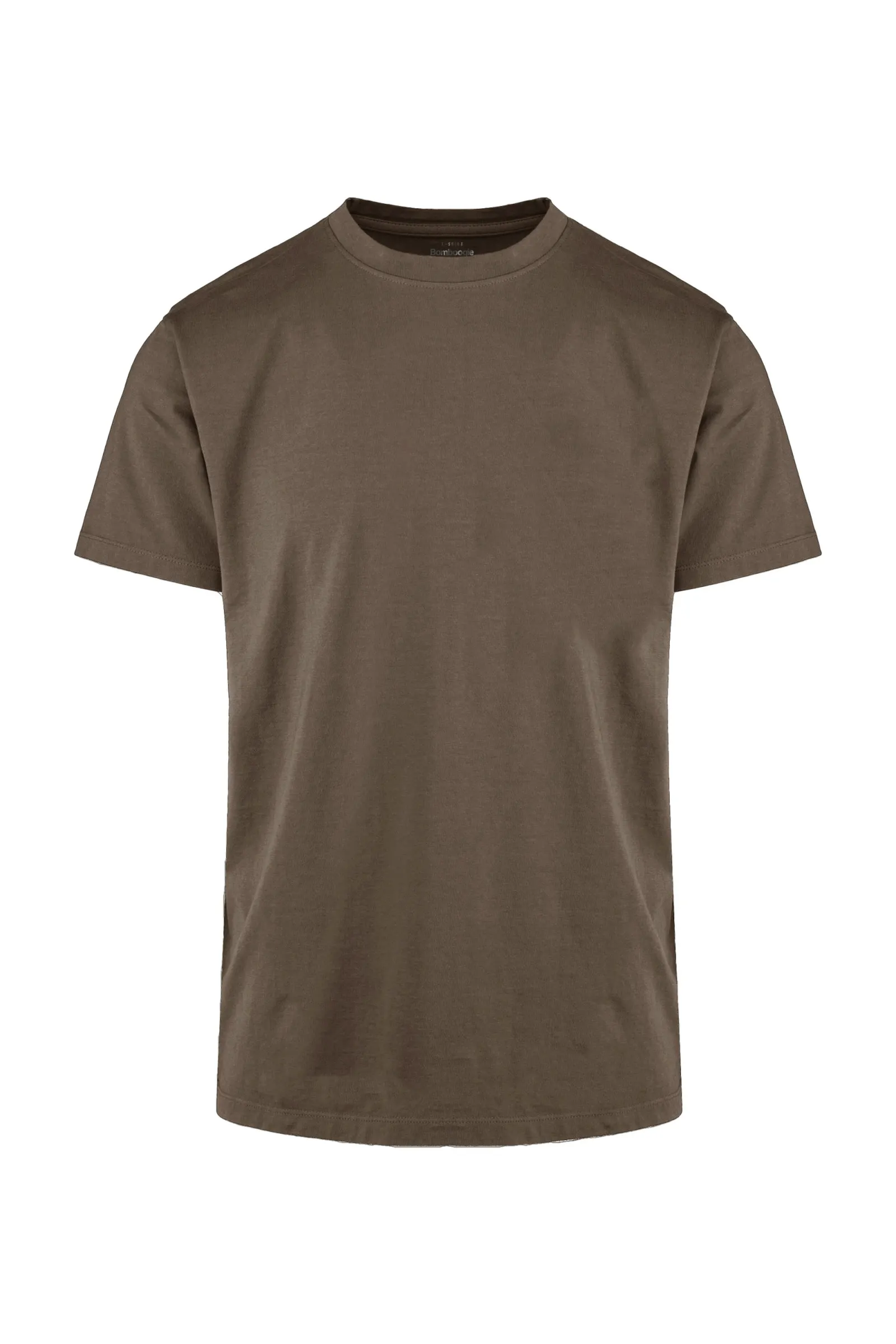 Bomboogie T-shirt girocollo da uomo in cotone fiammato TM7903TJSSG 189 bison