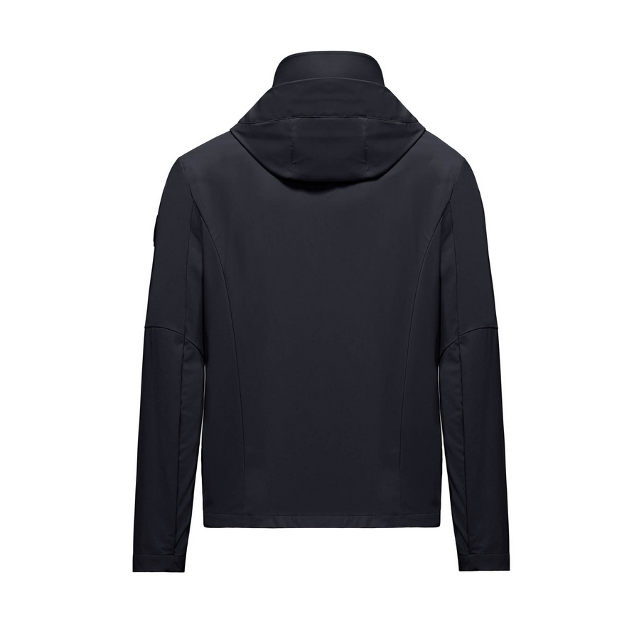 Bomboogie giubbino con cappuccio da uomo antipioggia e antivento sfoderata JM8400TNSD4 297 blu scuro