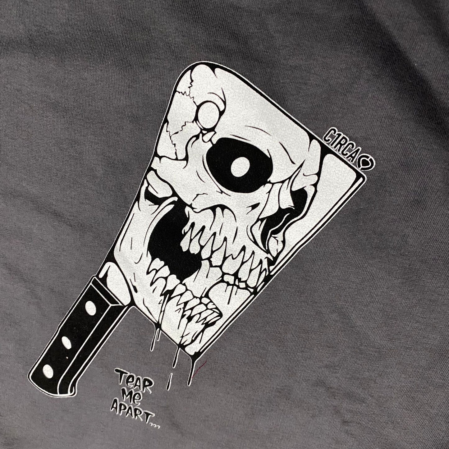 C1RCA felpa girocollo da uomo Tear Me Apart Crew MCN053 grigio