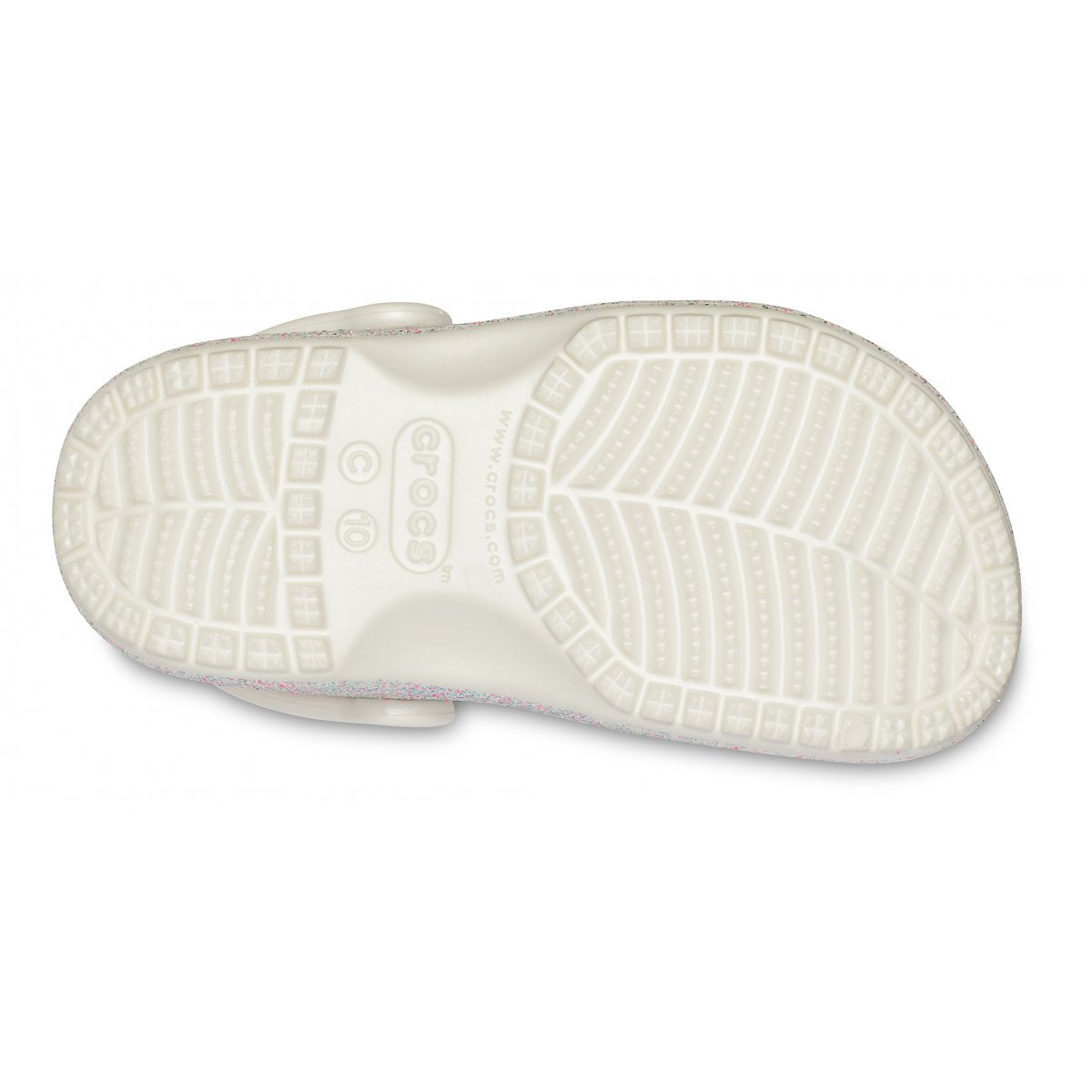 Crocs Classic Glitter Clog K 205441-159 Sabot Bambina Ostrica