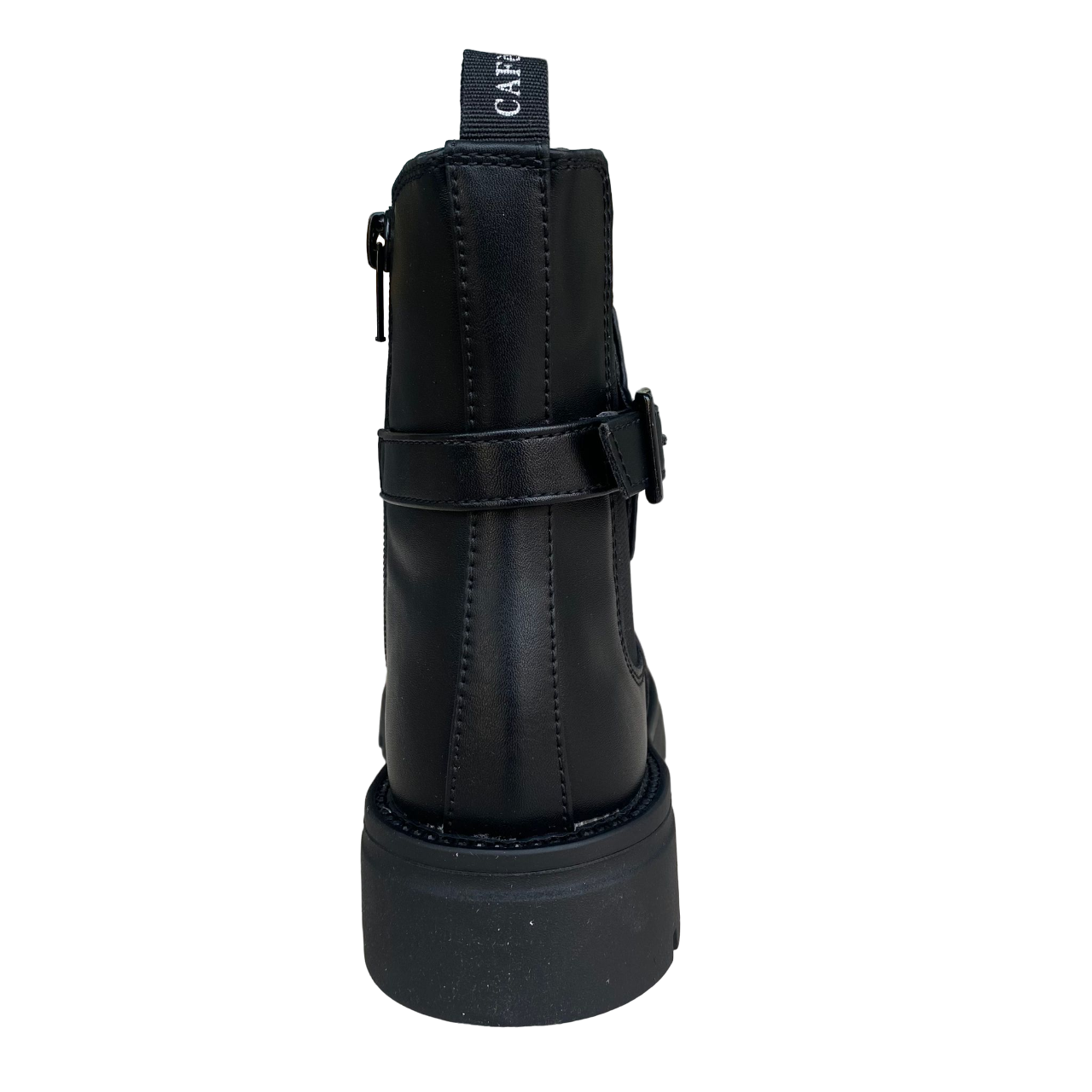 CafèNoir Stivaletto Ragazza C-2620 Nero Elastico Cerniera Fibbia