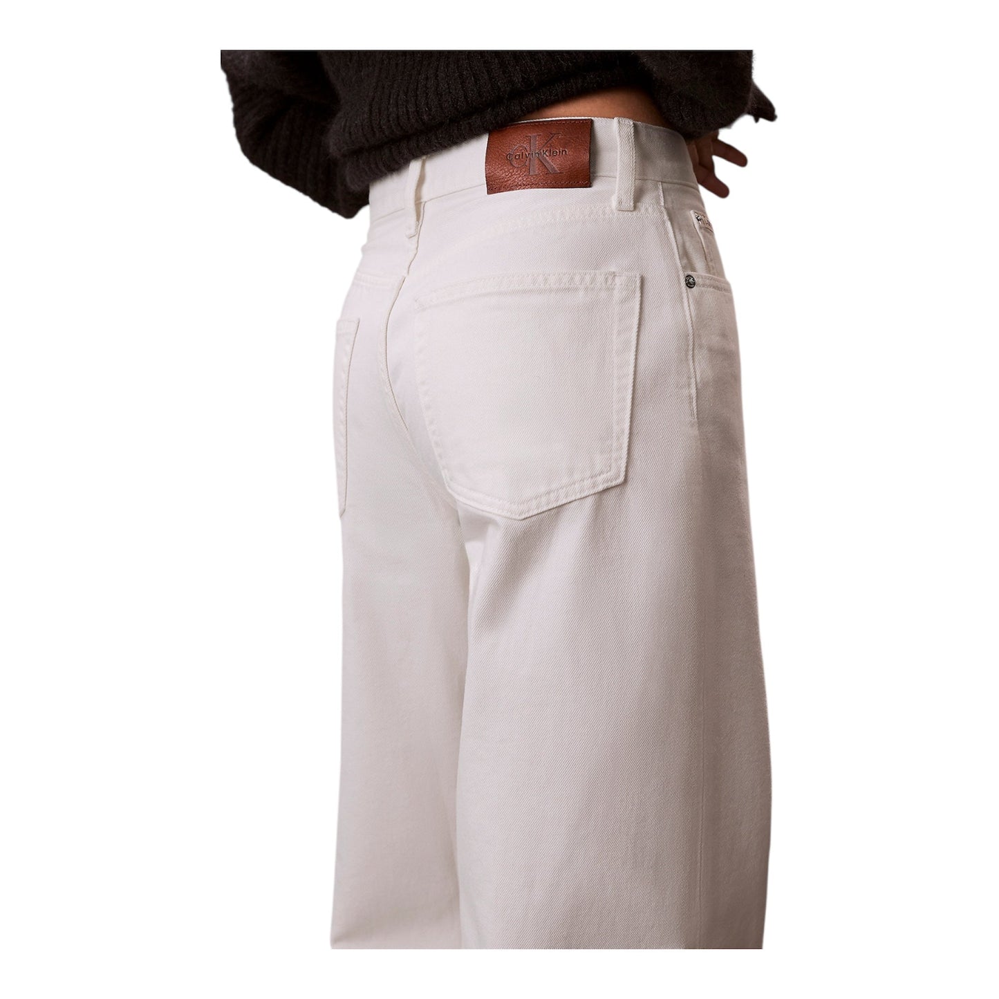 Calvin Klein Jeans Wide Leg Donna LV047F733G Bianco Chalk